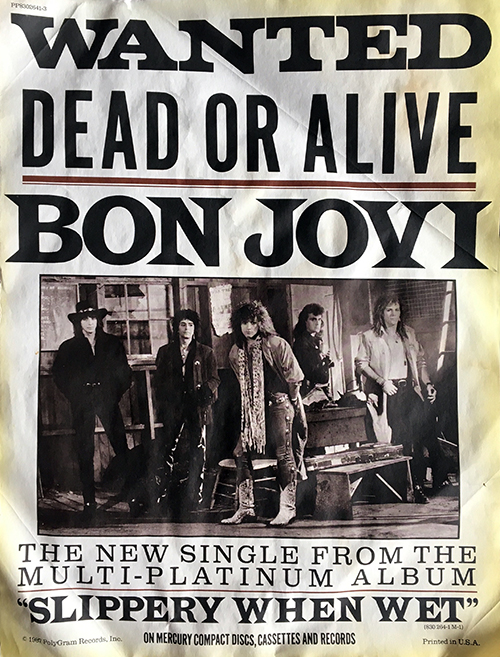 Bon Jovi - 1987 Promo Poster