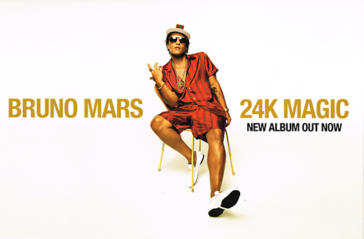 Bruno Mars 24K Magic Promo Poster