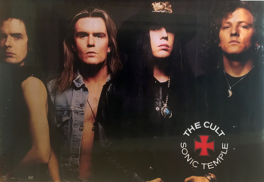 The Cult - 1990 Sonic Temple Retail Poster