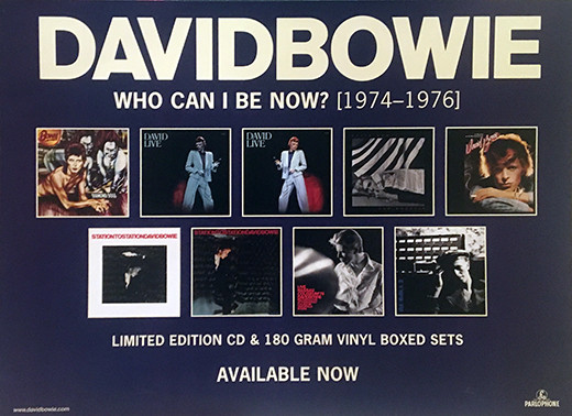 David Bowie 1974-1976 Promo Poster
