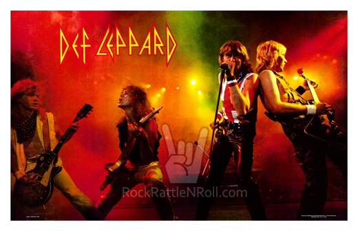 Def Leppard - 1983 Onstage Retail Poster