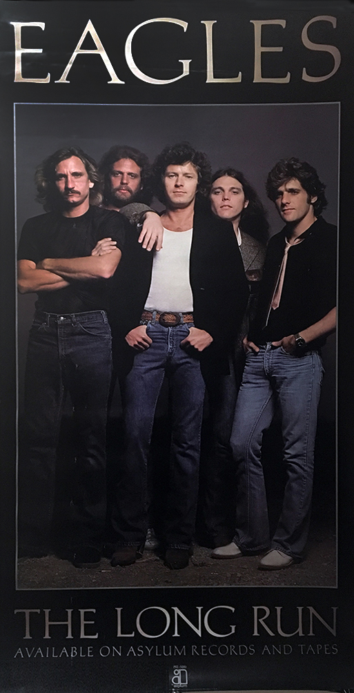 1980 The Eagles Long Run LP Promo Poster