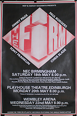 The Firm - UK Concert Poster