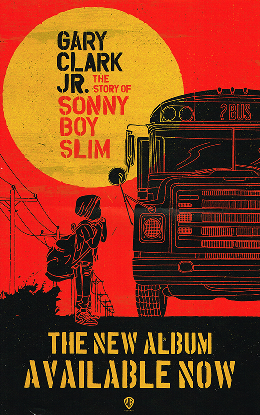Gary Clark Jr Sonny Boy Slim LP Promo Poster
