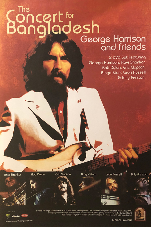 George Harrison - Concert For Bangladesh DVD Promo Poster
