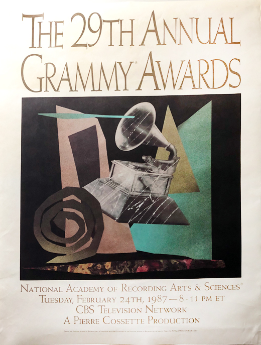 Grammy Awards - 1987 29th Annual Grammy Awards Promo Poster