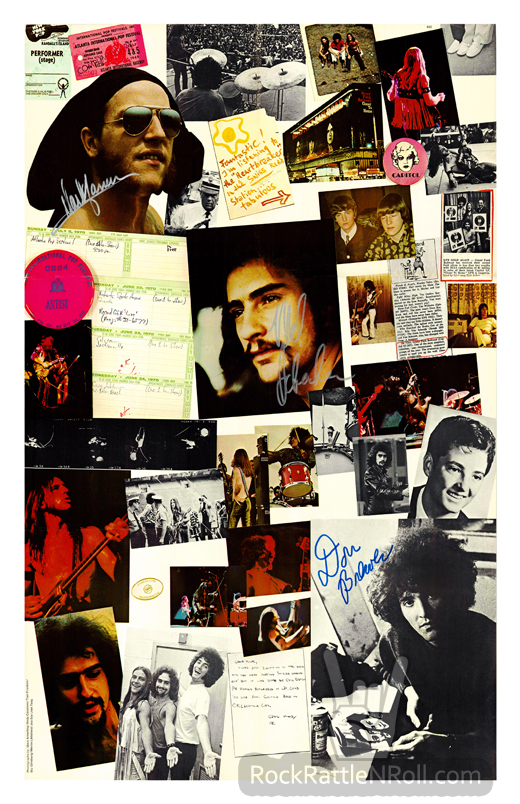 Grand Funk Railroad - Live Album 11x17 Poster Repro Pre-print Signatures