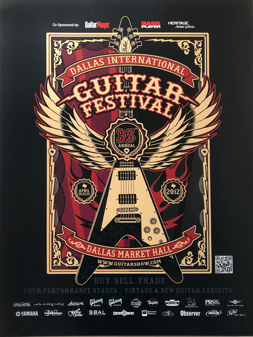 Guitar Show - 2012 35th Annual DIGF Show Promo Poster