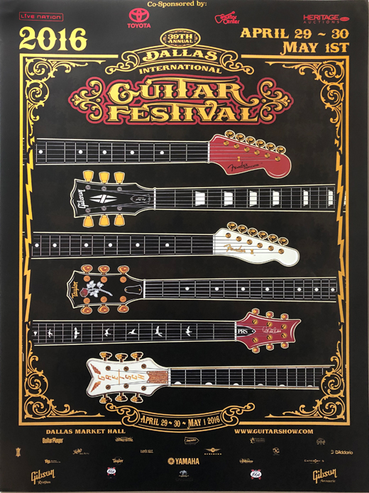 Guitar Show - 2016 39th Annual DIGF Show Promo Poster