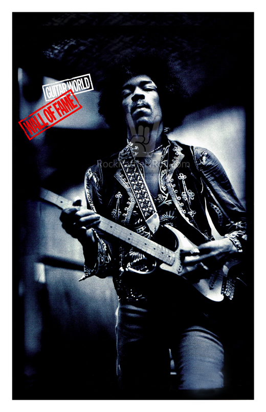 Jimi Hendrix - 1968 Guitar Magazine Poster