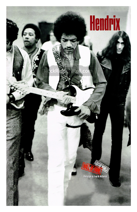 Jimi Hendrix - 1970 Guitar Magazine Poster