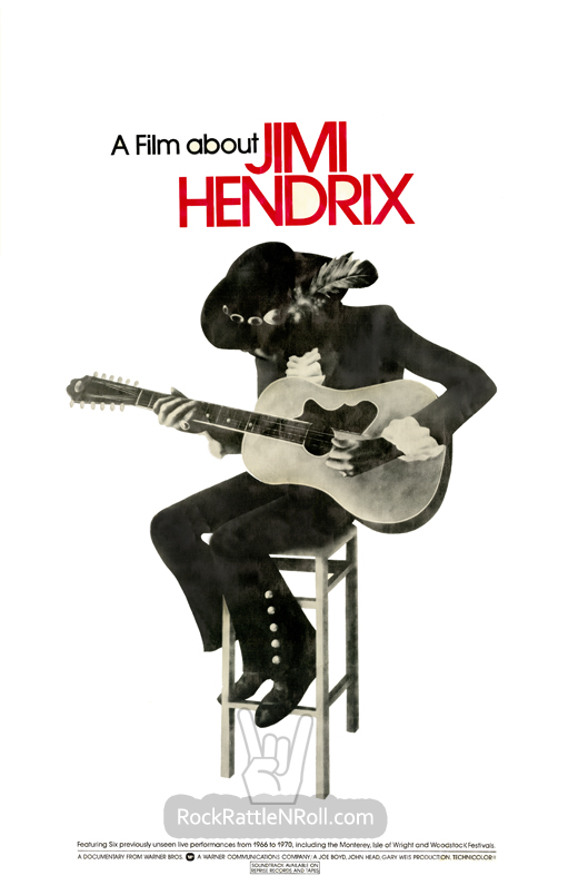 Jimi Hendrix - A Film About Jimi Hendrix Repro Poster