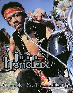 Jimi Hendrix Southn Satur Delta Promo Poster