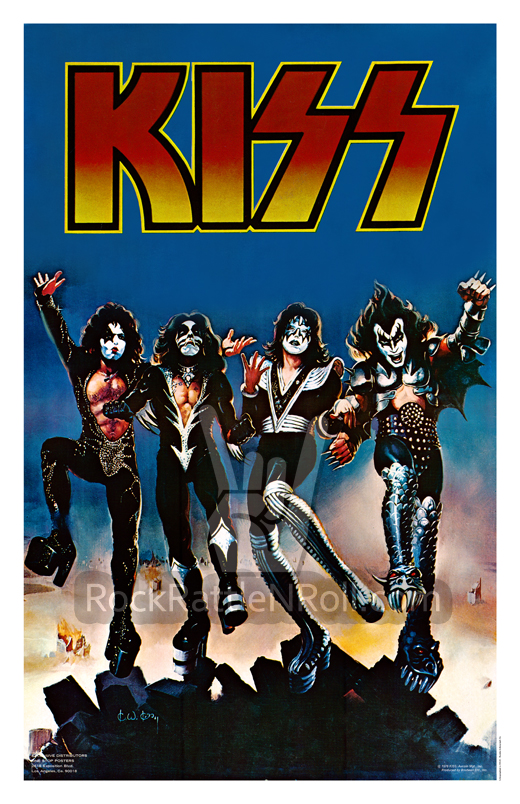 KISS - 1976 Destroyer Album Repro Retail Poster