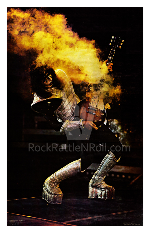 KISS - 1977 Ace Frehley 11x17 Repro Poster