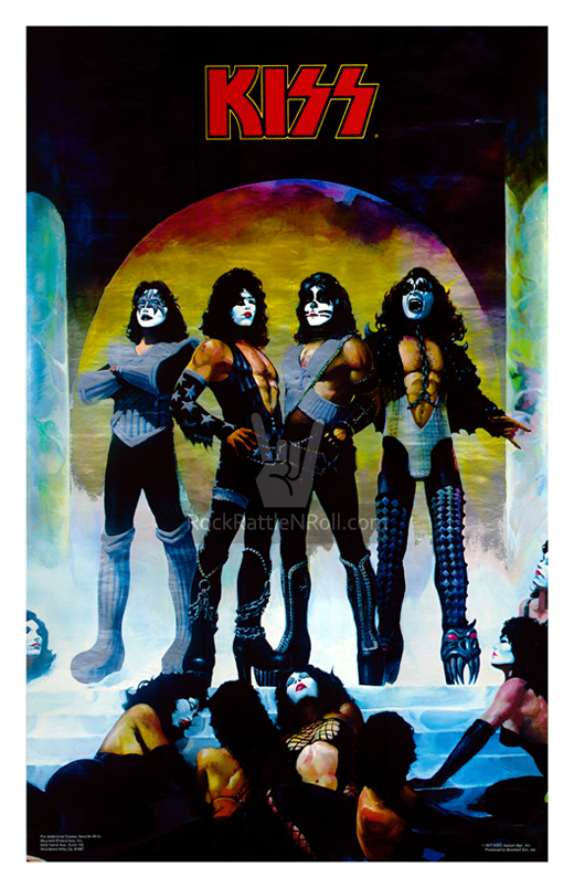 KISS - 1977 Love Gun LP Repro Retail Poster