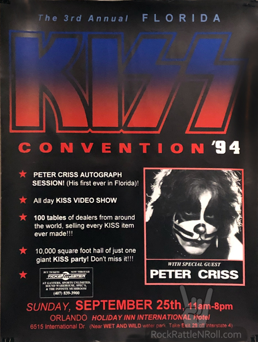 KISS - September 25, 1994 Convention Holiday Inn International Orlando, FL Event Poster