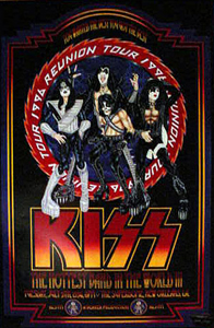 KISS 1996 Halloween Dodger Statdium  original concert Poster