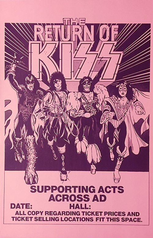 KISS REPRO 1979 Ad Poster