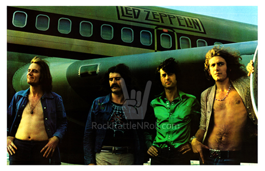Led Zeppelin - 1973 Airplane Classic Rock Magazine Poster