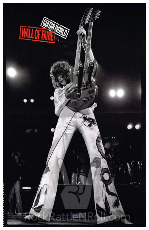 Led Zeppelin - Jimmy Page Guitar World Poster