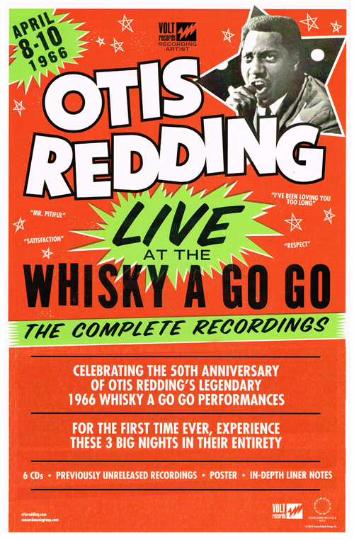 Otis Redding Live At The Whiskey A-Go-Go Poster