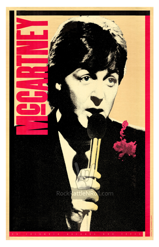 Paul McCartney - 1980 Record Company 11x17 Promo Poster