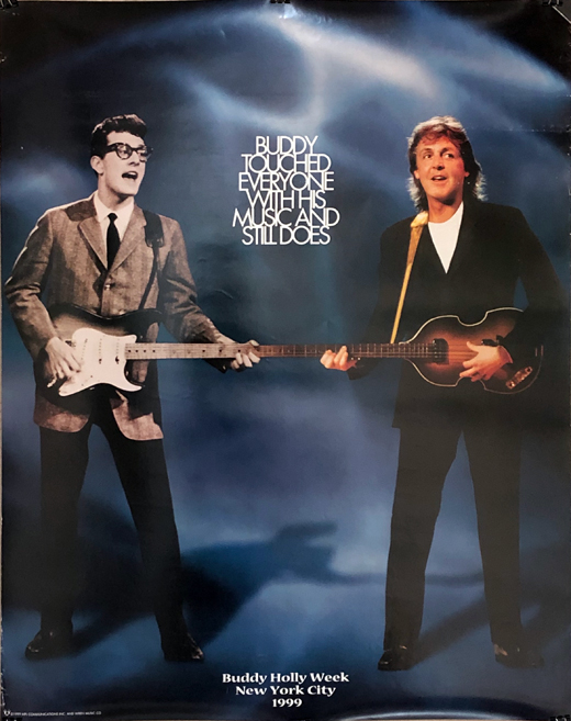 Paul McCartney - 1999 Buddy Holly Week Promo Poster