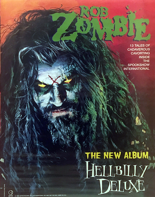 Rob Zombie - 1999 Hellbilly Deluxe Promo Poster