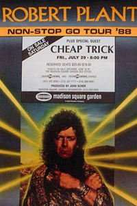 Robert Plant 1988 New York City original concert Poster