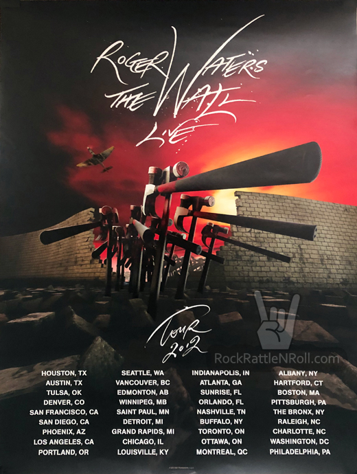 Original Roger Waters - 2002 Tour Dates Concert Poster