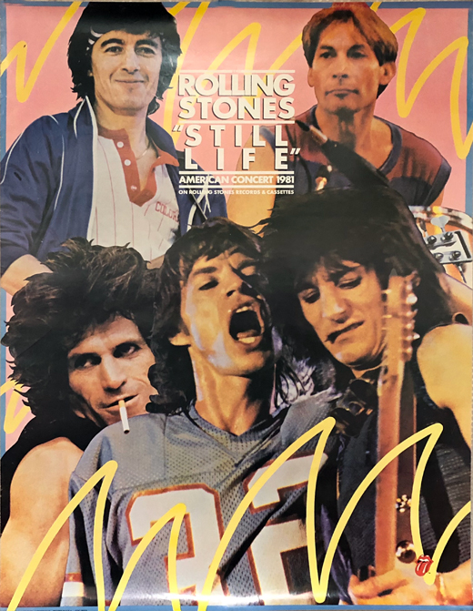 Rolling Stones - 1981 Still Life Concert Promo Poster