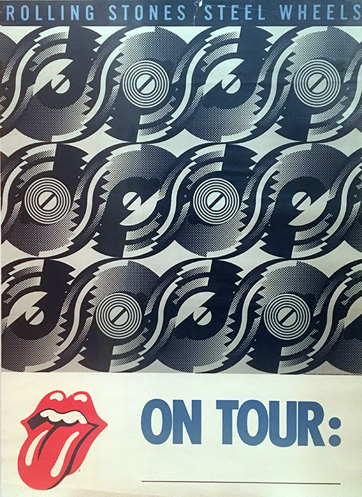 Rolling Stones - 1989 Steel Wheels Concert Tour Poster