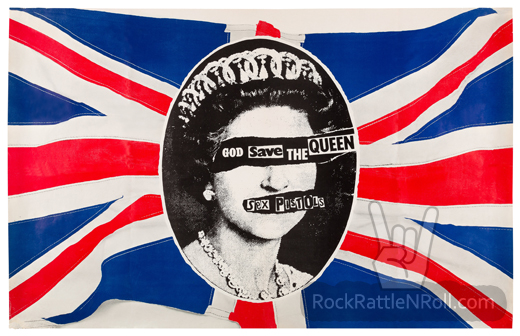 Sex Pistols - 1977 God Save The Queen UK Promo Poster