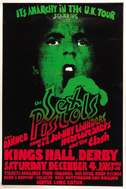 Sex Pistols - Repro UK Concert Poster Kings Hall Derby