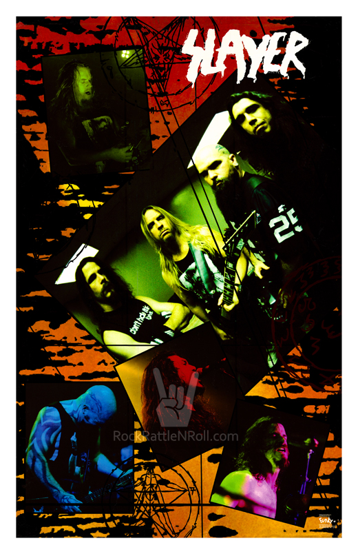 Slayer - 1999 Group Live Retail Poster