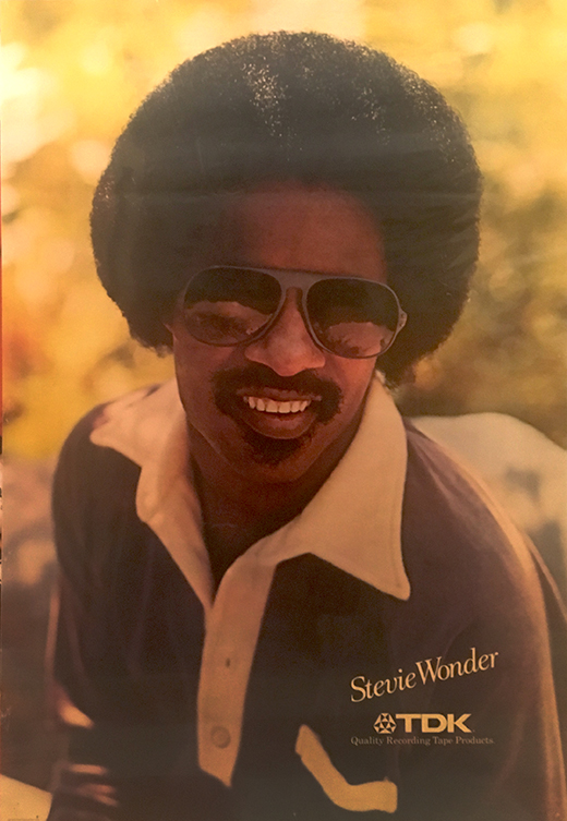 Stevie Wonder - 1979 TDK Promo Poster