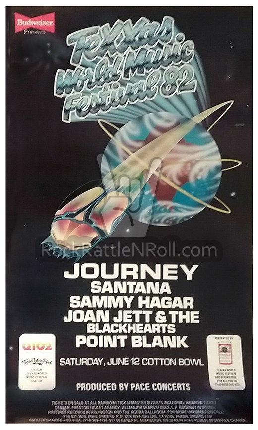 Texxas World Music Festival 1982 Concert Poster