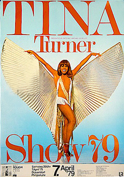 Tina Turner 1979 Dusseldorf Germeny original concert Poster