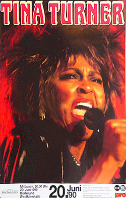 Tina Turner 1990 Dortmund Germany original concert Poster