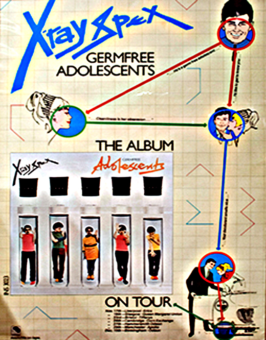 X-Ray Spex - 1978 UK Album Tour Poster