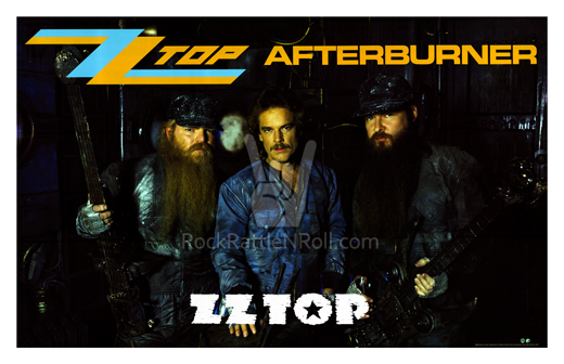 ZZ Top - 1985 Afterburner Promo Poster