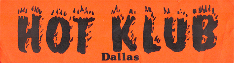 Hot Klub - Dallas Punk Music Venue Sticker