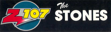 Rolling Stones - Original 1981 Radio Station Promo Sticker