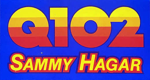Sammy Hagar - Rock Radio Promo Sticker