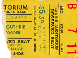 Arlo Guthrie 12-11-71 - San Antonio, TX