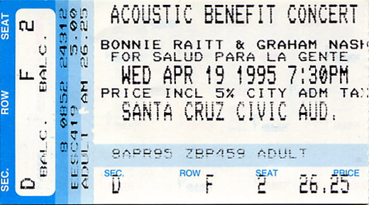 Bonnie Raitt - 04-19-95 Santa Cruz Civic Center