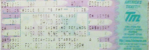 David Bowie/ Nine Inch Nails 10-13-95 Starplex Amphitheater - Dallas, TX