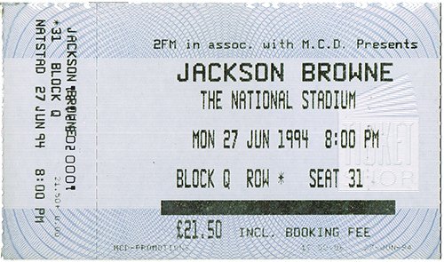 Jackson Browne 06-27-94 The National Stadium - Spain