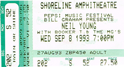 Neil Young 09-08-93 Shoreline Amphitheater - Mountian View, CA